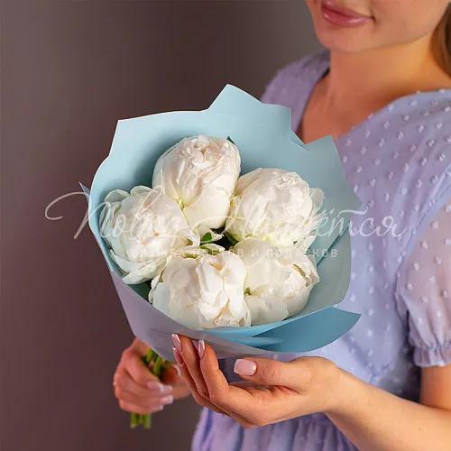 ПИОНЫ Букет Голубые Гавайи