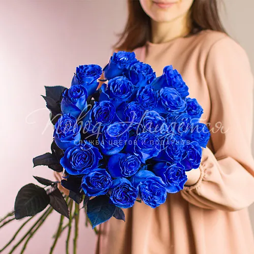 Синие розы Букет Ла Норма