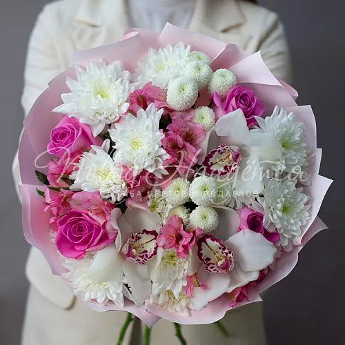 Букет с ОРХИДЕЯМИ Букет Романтическая ночь