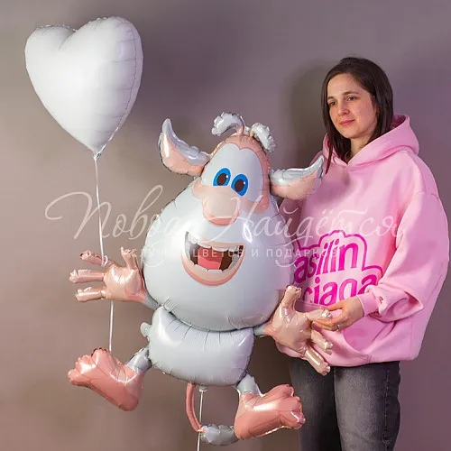 Обычные шары, облака из шаров Облако шаров "Влюбленный Буба"