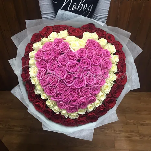 101 роза Букет Загадочная любовь