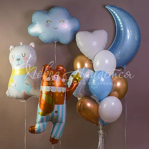 Обычные шары, облака из шаров Облако шаров "Звездные сны"