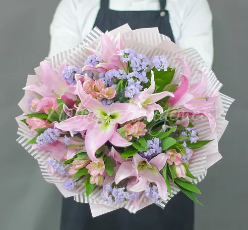 Букеты с ЛИЛИЯМИ Букет Самые сердечные пожелания...