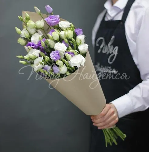 Монобукеты из эустомы Букет Отблеск Луны