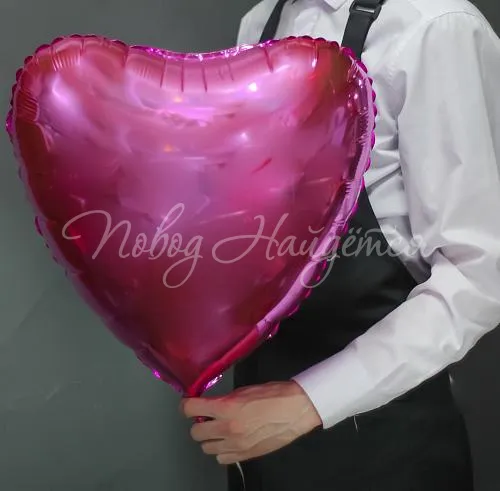Сердца Сердце Малиновое Металлик