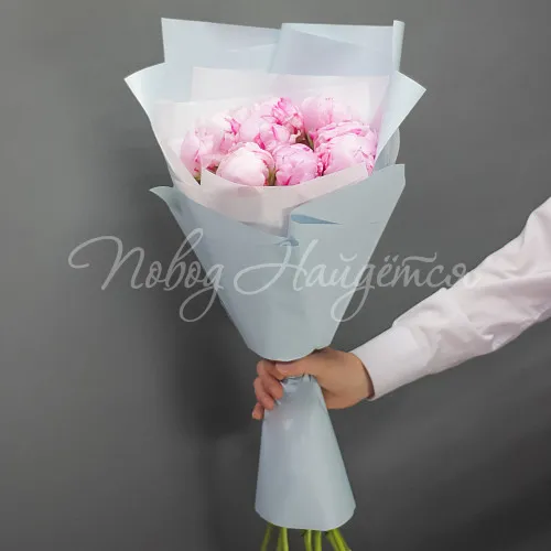 ПИОНЫ Букет Розовый крем