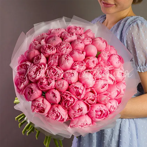 ПИОНЫ Букет Розовый океан