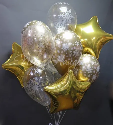 Воздушные шары Облако шаров "Новогоднее"