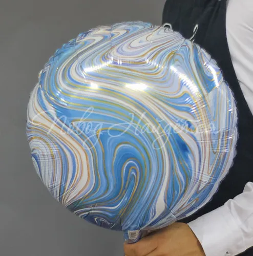 Фигуры большие Круг Голубой мрамор