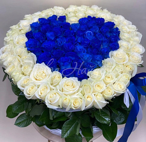 Синие розы Букет Холодное сердце