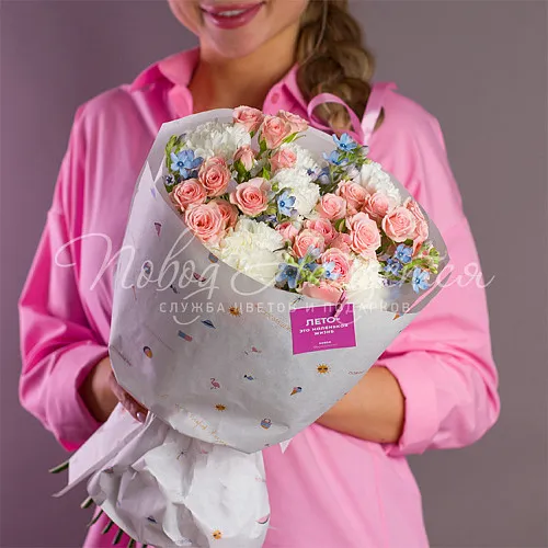 Цветы Букет Лазурная волна