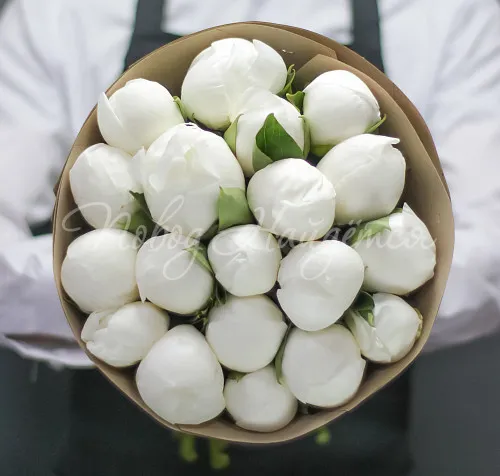 ПИОНЫ Букет Настоящий пломбир