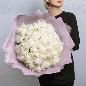 ПИОНЫ Букет Крем-брюле