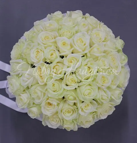 Цветы в шляпной коробке Корзина Снежинка