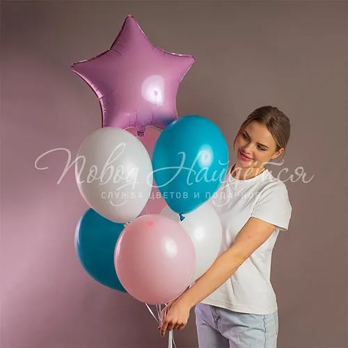 Обычные шары, облака из шаров Облако шаров "Моей милой"