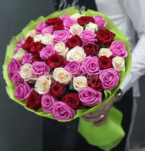 51 роза Букет Флирт