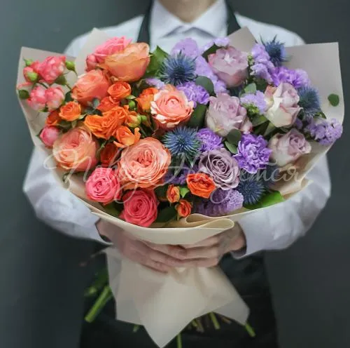 Букеты Букет Неоновый закат