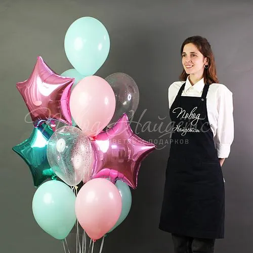 Обычные шары, облака из шаров Малибу