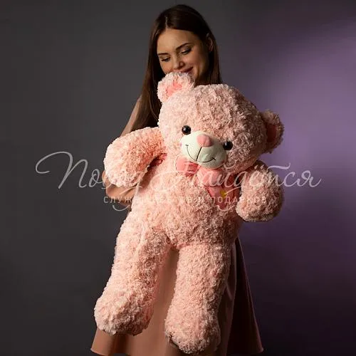 Мягкие игрушки Мишка розовый, 60см