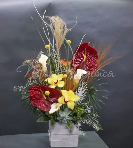 Интерьерные композиции Цветочная композиция Interior 07