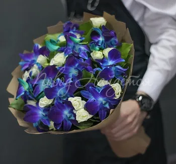 Букет с ОРХИДЕЯМИ Букет Ярче звезд