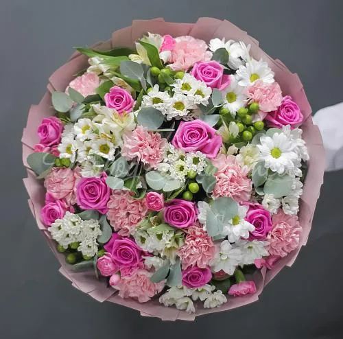 РОЗЫ Букет Сладкий август