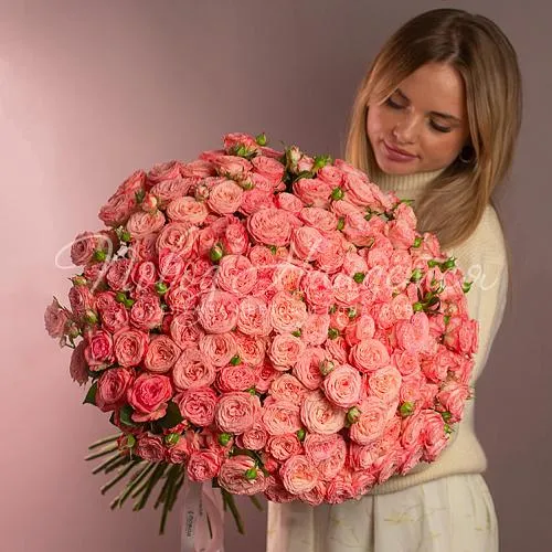 Розы Букет Балийский закат