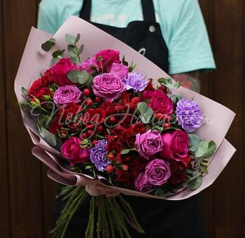 Пионовидные розы Букет Рандеву