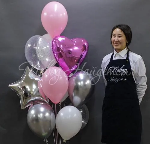 Воздушные шары Облако шаров " Нежное облако"
