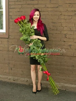 Розы ОГРОМНЫЕ: 100-170 см Букет Эмили