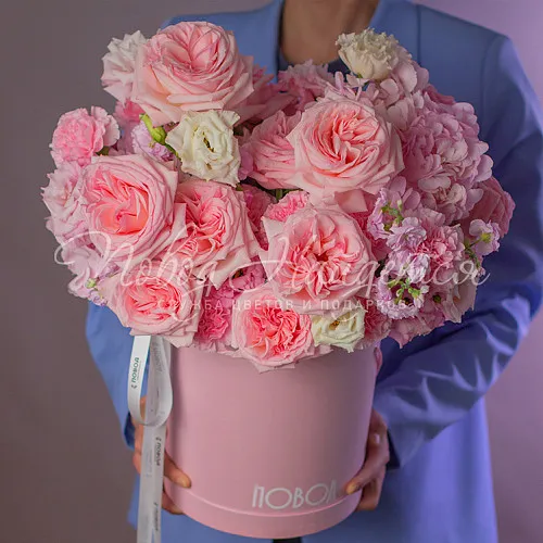 Пионовидные розы Букет Будь со Мной!