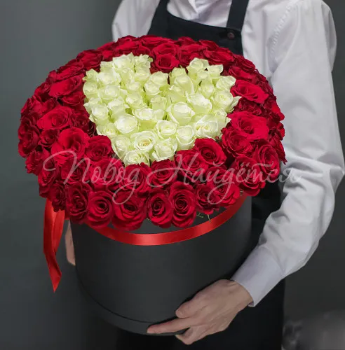 101 роза Букет Горячий поцелуй