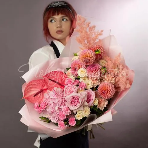 Цветы Букет Чарующий закат