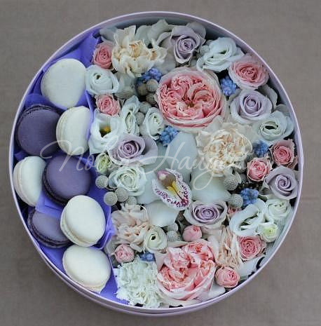 Коробки с макарун Корзина Твои обьятия