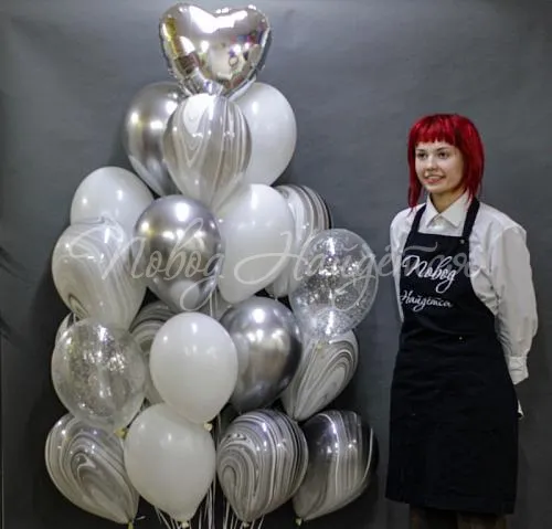 Воздушные шары Облако шаров "Утро в Питере "