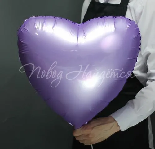 Сердца Сердце Лиловое Сатин