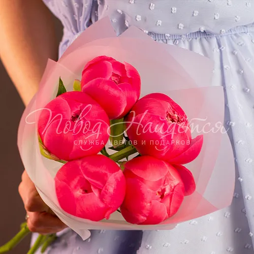 ПИОНЫ Букет Мадам Корал