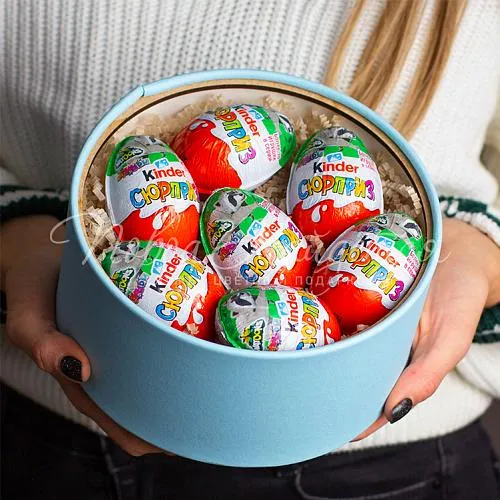 Конфеты, шоколад, KINDER Набор Kinder сюрприз (7шт)