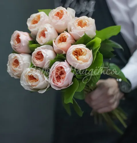 Пионовидные розы Букет Апрельское солнце