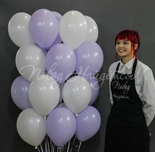 Обычные шары, облака из шаров Облако шаров"Фиолетовая пудра"