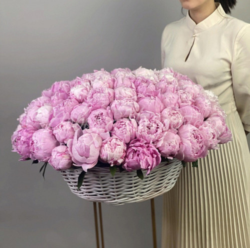 ПИОНЫ Букет Дорогое вино