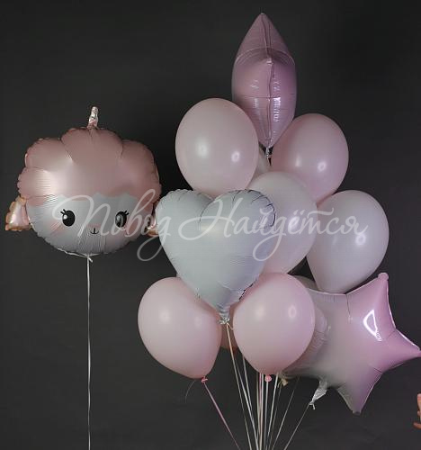 Обычные шары, облака из шаров Облако шаров "Кучерявые облака"