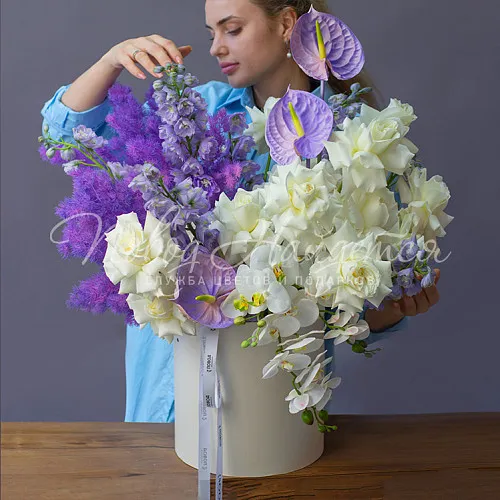 Розы Букет Лавандовый бриз