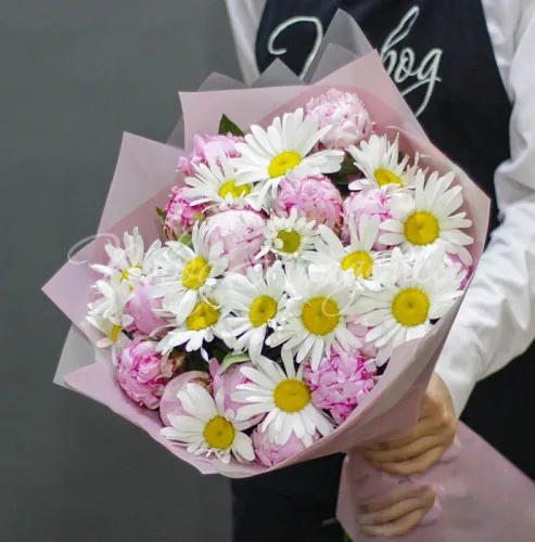 Букет с ПИОНАМИ Букет Настроение Лето