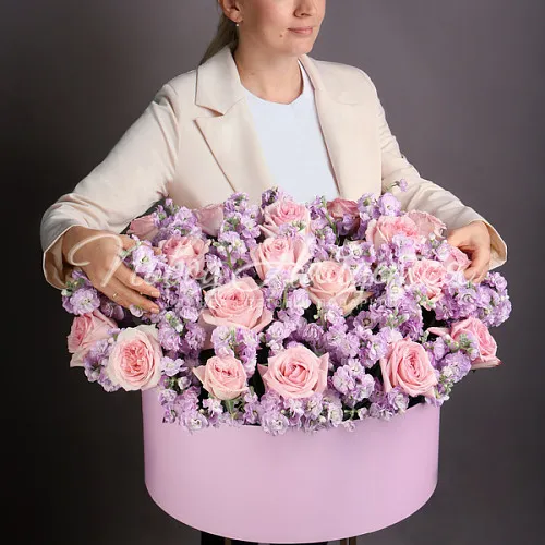 Пионовидные розы Букет Любовь в унисон