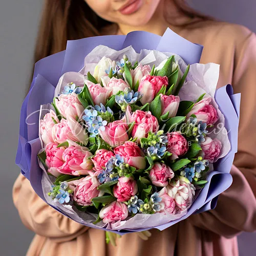 Букет с ТЮЛЬПАНАМИ Букет Престон