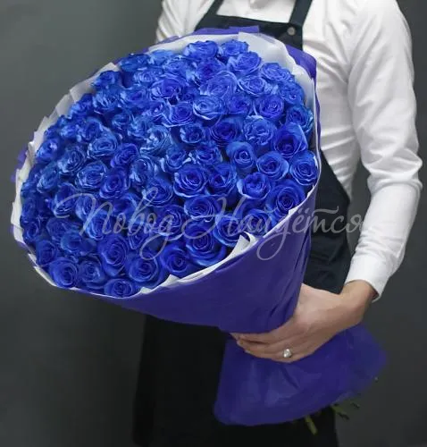 Синие розы Букет Итальянские Альпы