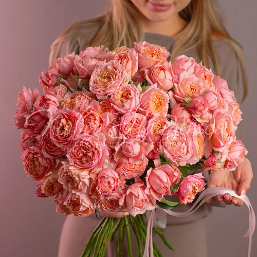 Моно Розы Букет Цветущий мёд