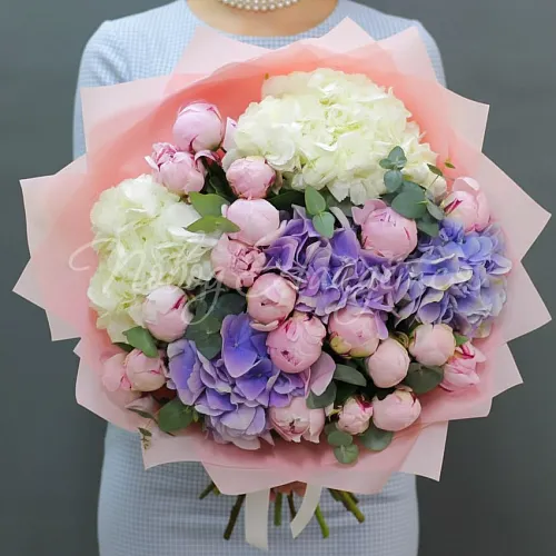 ПИОНЫ Букет Сладкий закат