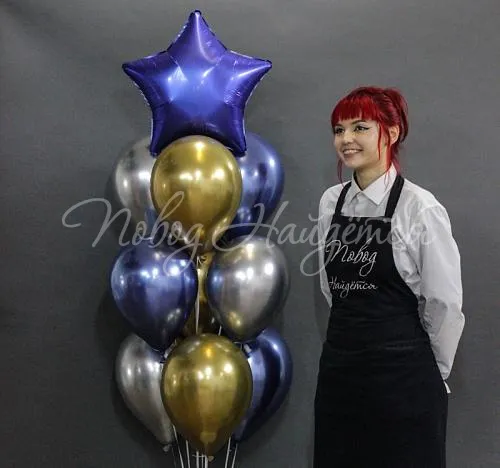 Обычные шары, облака из шаров Облако шаров "Ночной океан"